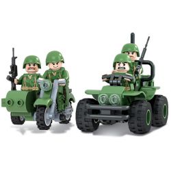 Winner 8001 Xếp hình kiểu Lego TANK BATTLE TankBattle Land War Reconnaissance Small Team Đội Hướng đạo 117 khối