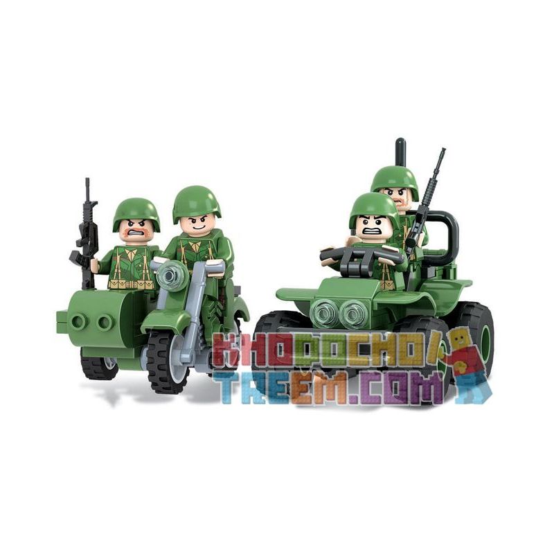 Winner 8001 Xếp hình kiểu Lego TANK BATTLE TankBattle Land War Reconnaissance Small Team Đội Hướng đạo 117 khối Winner 8001 Xếp hình kiểu Lego TANK BATTLE TankBattle Land War Reconnaissance Small Team Đội Hướng đạo 117 khối