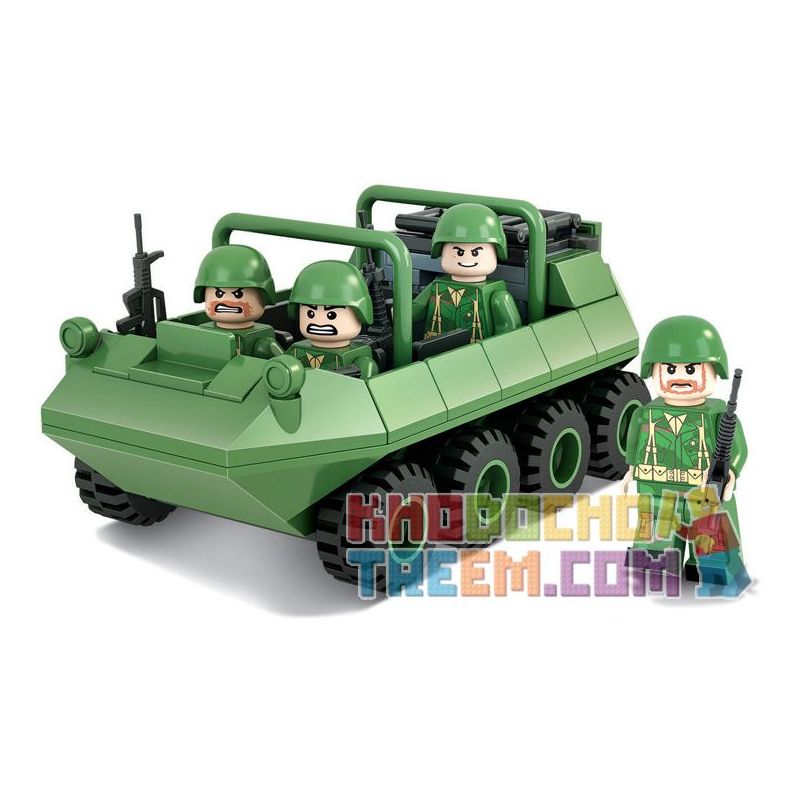 Winner 8002 non Lego XE ĐỊA HÌNH TÁM BÁNH bộ đồ chơi xếp lắp ráp ghép mô hình Tank Battle TANKBATTLE Xe Tăng Đối Đầu 139 khối
