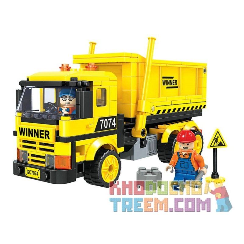 Winner 7074 Xếp hình kiểu Lego CITY Little Engineers Little Engineer Dump Truck Xe Tải Tự đổ 269 khối Winner 7074 Xếp hình kiểu Lego CITY Little Engineers Little Engineer Dump Truck Xe Tải Tự đổ 269 khối