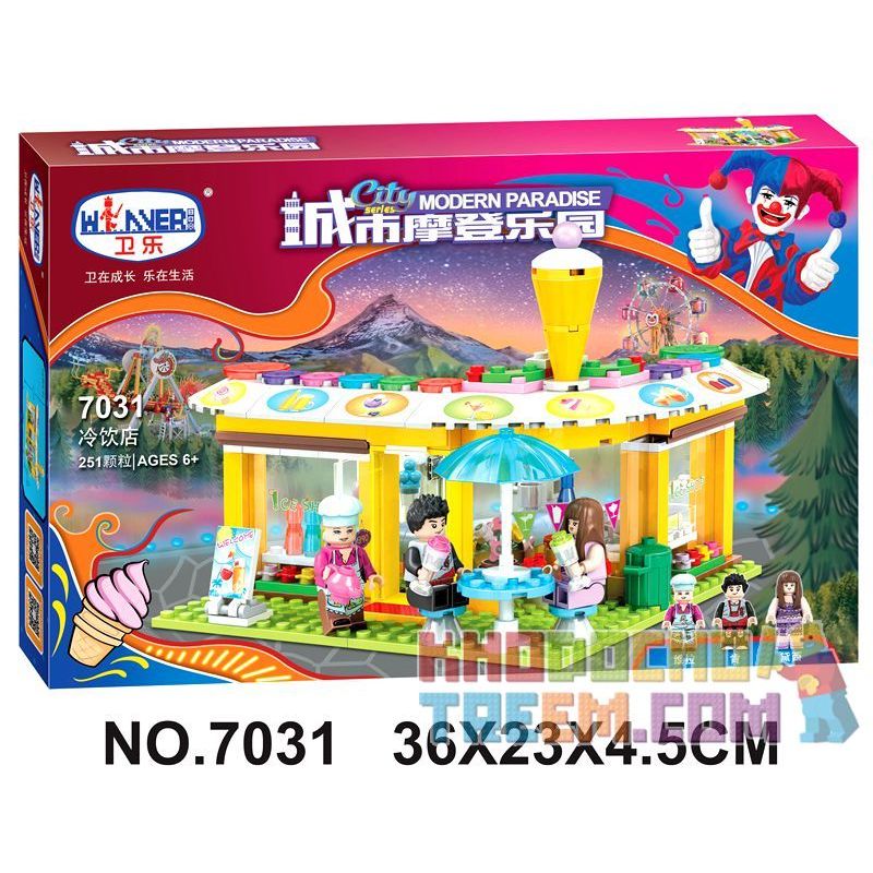 Winner 7031 non  CỬA HÀNG ĐỒ UỐNG LẠNH bộ đồ chơi xếp lắp ráp ghép mô hình City Modern Paradise Thành Phố Thiên Đường Hiện Đại 251 khối Winner 7031 non  CỬA HÀNG ĐỒ UỐNG LẠNH bộ đồ chơi xếp lắp ráp ghép mô hình City Modern Paradise Thành Phố Thiên Đường Hiện Đại 251 khối