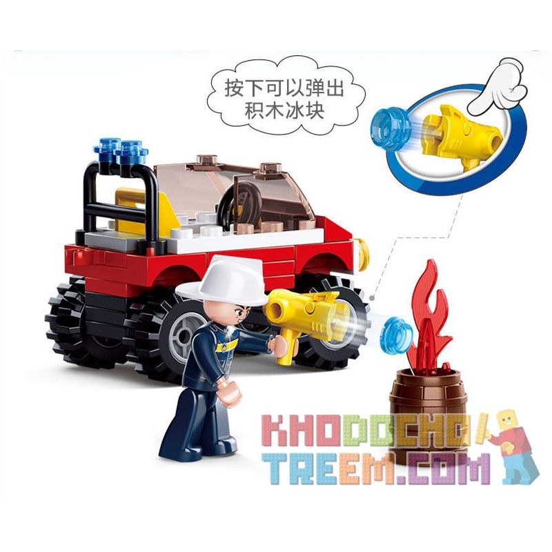 SLUBAN M38-B0621 B0621 0621 M38B0621 38-B0621 non  XE CỨU HỎA MỌI ĐỊA HÌNH bộ đồ chơi xếp lắp ráp ghép mô hình Fire Rescure ALL TERRAIN FIRE TRUCK 58 khối SLUBAN M38-B0621 B0621 0621 M38B0621 38-B0621 non  XE CỨU HỎA MỌI ĐỊA HÌNH bộ đồ chơi xếp lắp ráp ghép mô hình Fire Rescure ALL TERRAIN FIRE TRUCK 58 khối