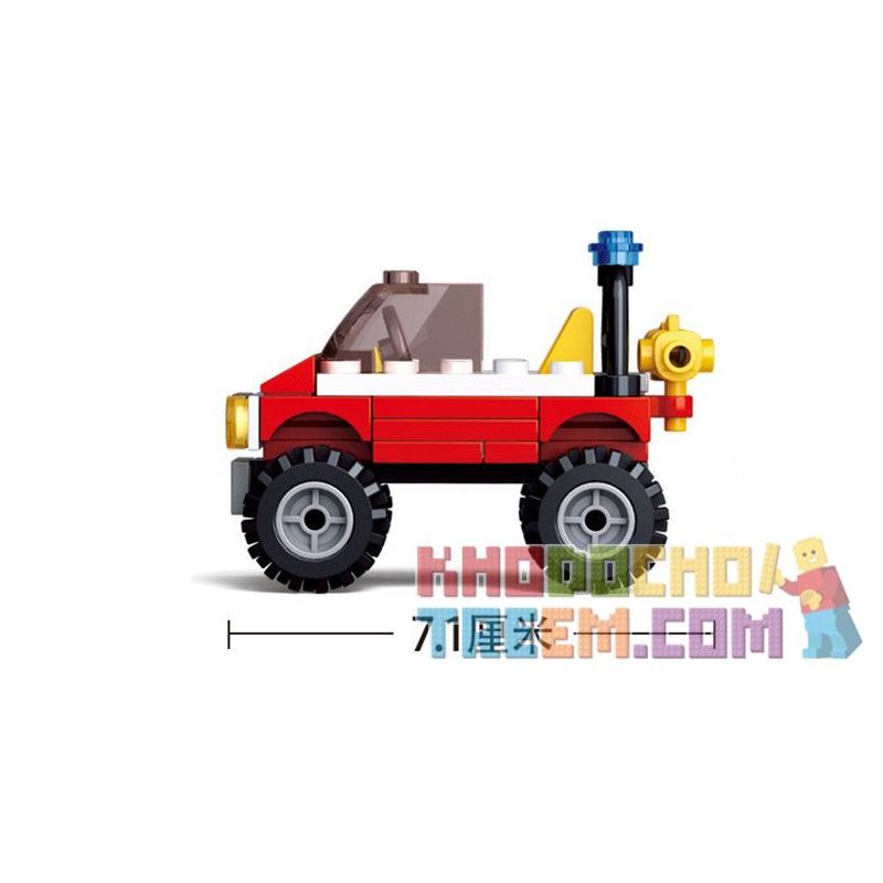 SLUBAN M38-B0621 B0621 0621 M38B0621 38-B0621 non  XE CỨU HỎA MỌI ĐỊA HÌNH bộ đồ chơi xếp lắp ráp ghép mô hình Fire Rescure ALL TERRAIN FIRE TRUCK 58 khối SLUBAN M38-B0621 B0621 0621 M38B0621 38-B0621 non  XE CỨU HỎA MỌI ĐỊA HÌNH bộ đồ chơi xếp lắp ráp ghép mô hình Fire Rescure ALL TERRAIN FIRE TRUCK 58 khối