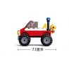 SLUBAN M38-B0621 B0621 0621 M38B0621 38-B0621 non  XE CỨU HỎA MỌI ĐỊA HÌNH bộ đồ chơi xếp lắp ráp ghép mô hình Fire Rescure ALL TERRAIN FIRE TRUCK 58 khối