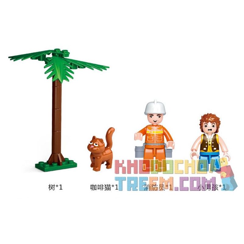 SLUBAN M38-0625 0625 M380625 38-0625 non  XE CỨU HỎA THANG bộ đồ chơi xếp lắp ráp ghép mô hình Fire Rescure AERIAL LADDER FIRE TRUCK 269 khối