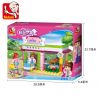 SLUBAN M38-B0602 B0602 0602 M38B0602 38-B0602 non  CỬA HÀNG CHẢI LÔNG THÚ CƯNG bộ đồ chơi xếp lắp ráp ghép mô hình Girl's Dream PET SHOP Giấc Mơ Con Gái 195 khối
