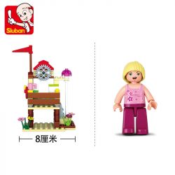SLUBAN M38-B0601 B0601 0601 M38B0601 38-B0601 Xếp hình kiểu Lego GIRL'S DREAM Windsurf Adventures Dolphin Bay Pink Dream Flavor Bảng Sóng Gió Vui Nhộn 84 khối