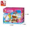 SLUBAN M38-B0601 B0601 0601 M38B0601 38-B0601 non  BẢNG SÓNG GIÓ VUI NHỘN bộ đồ chơi xếp lắp ráp ghép mô hình Girl's Dream WINDSURF ADVENTURES Giấc Mơ Con Gái 84 khối