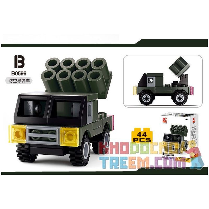 SLUBAN M38-B0596 B0596 0596 M38B0596 38-B0596 non  XE SÁNG TẠO THAY ĐỔI 4 KIỂU bộ đồ chơi xếp lắp ráp ghép mô hình Land Forces 2 Sức Mạnh Mặt Đất 169 khối