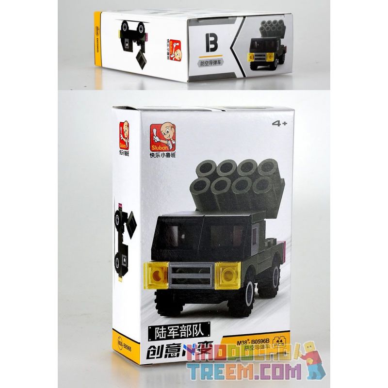 SLUBAN M38-B0596 B0596 0596 M38B0596 38-B0596 non  XE SÁNG TẠO THAY ĐỔI 4 KIỂU bộ đồ chơi xếp lắp ráp ghép mô hình Land Forces 2 Sức Mạnh Mặt Đất 169 khối