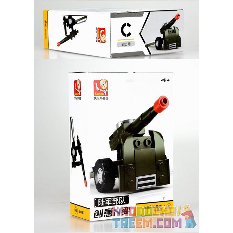 SLUBAN M38-B0596 B0596 0596 M38B0596 38-B0596 non  XE SÁNG TẠO THAY ĐỔI 4 KIỂU bộ đồ chơi xếp lắp ráp ghép mô hình Land Forces 2 Sức Mạnh Mặt Đất 169 khối