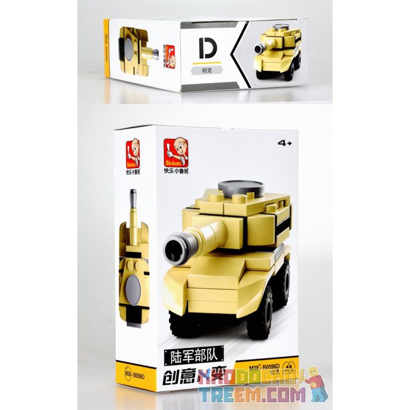 SLUBAN M38-B0596 B0596 0596 M38B0596 38-B0596 non  XE SÁNG TẠO THAY ĐỔI 4 KIỂU bộ đồ chơi xếp lắp ráp ghép mô hình Land Forces 2 Sức Mạnh Mặt Đất 169 khối