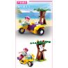 SLUBAN M38 non  4 LOẠI PHƯƠNG TIỆN bộ đồ chơi xếp lắp ráp ghép mô hình Girl's Dream Giấc Mơ Con Gái 283 khối