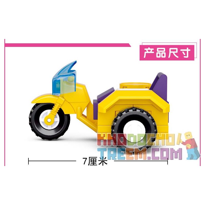 SLUBAN M38 non  4 LOẠI PHƯƠNG TIỆN bộ đồ chơi xếp lắp ráp ghép mô hình Girl's Dream Giấc Mơ Con Gái 283 khối