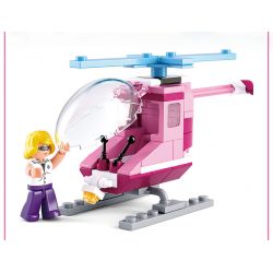 SLUBAN M38 non  4 LOẠI PHƯƠNG TIỆN bộ đồ chơi xếp lắp ráp ghép mô hình Girl's Dream Giấc Mơ Con Gái 283 khối