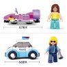 SLUBAN M38 non  4 LOẠI PHƯƠNG TIỆN bộ đồ chơi xếp lắp ráp ghép mô hình Girl's Dream Giấc Mơ Con Gái 283 khối