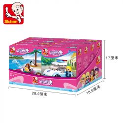 SLUBAN M38 non  4 LOẠI PHƯƠNG TIỆN bộ đồ chơi xếp lắp ráp ghép mô hình Girl's Dream Giấc Mơ Con Gái 283 khối
