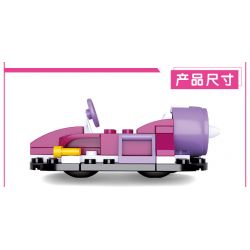 SLUBAN M38 non  4 LOẠI PHƯƠNG TIỆN bộ đồ chơi xếp lắp ráp ghép mô hình Girl's Dream Giấc Mơ Con Gái 283 khối