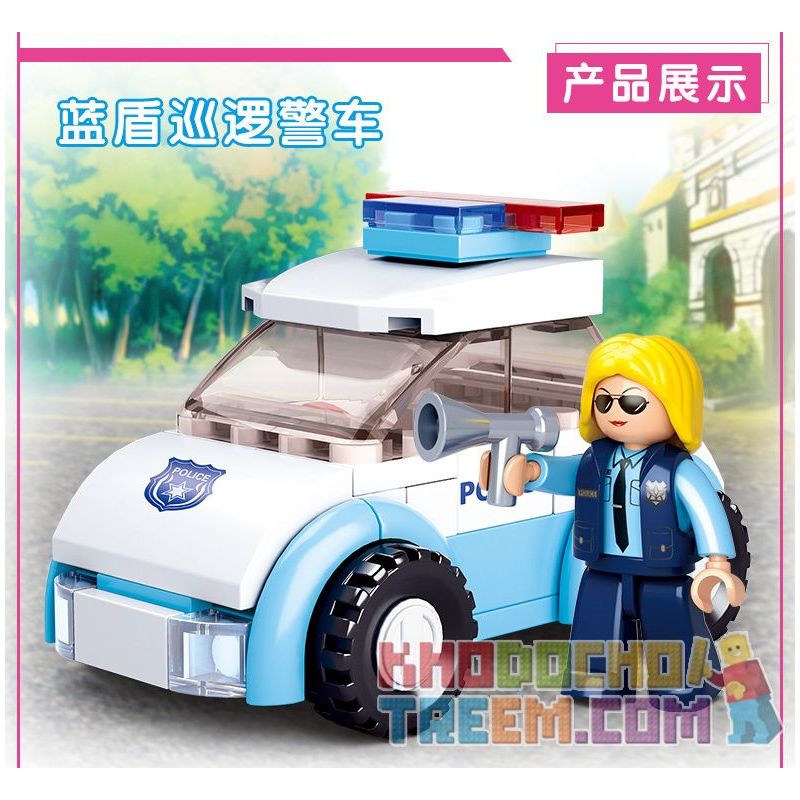 SLUBAN M38 non  4 LOẠI PHƯƠNG TIỆN bộ đồ chơi xếp lắp ráp ghép mô hình Girl's Dream Giấc Mơ Con Gái 283 khối