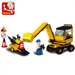 SLUBAN M38-B9600 B9600 9600 M38B9600 38-B9600 Xếp hình kiểu Lego Simulated City Excavator Máy Xúc 106 khối