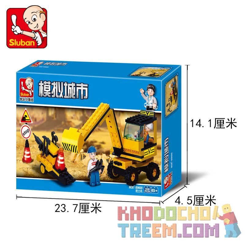 SLUBAN M38-B9600 B9600 9600 M38B9600 38-B9600 non  MÁY XÚC bộ đồ chơi xếp lắp ráp ghép mô hình City Thành Phố 106 khối SLUBAN M38-B9600 B9600 9600 M38B9600 38-B9600 non  MÁY XÚC bộ đồ chơi xếp lắp ráp ghép mô hình City Thành Phố 106 khối