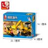 SLUBAN M38-B9600 B9600 9600 M38B9600 38-B9600 non  MÁY XÚC bộ đồ chơi xếp lắp ráp ghép mô hình City Thành Phố 106 khối