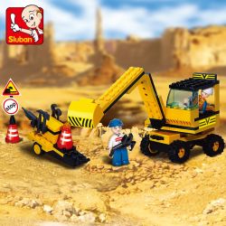 SLUBAN M38-B9600 B9600 9600 M38B9600 38-B9600 Xếp hình kiểu Lego Simulated City Excavator Máy Xúc 106 khối