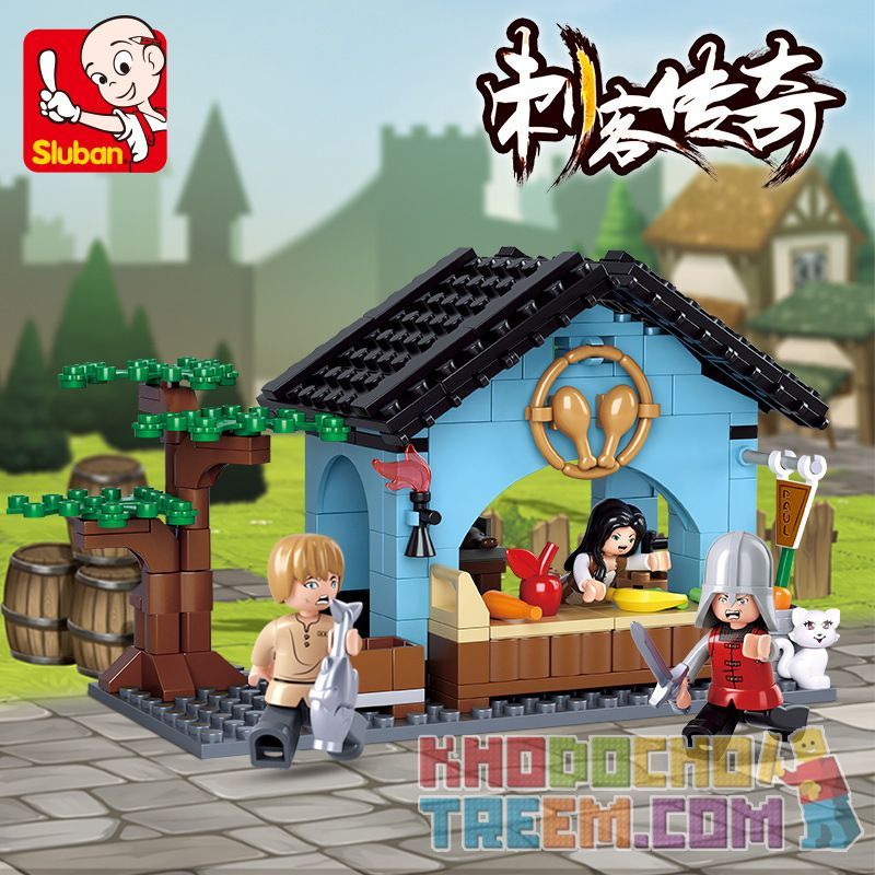 SLUBAN M38-B0612 B0612 0612 M38B0612 38-B0612 non  CỬA HÀNG NGUYÊN LIỆU TƯƠI bộ đồ chơi xếp lắp ráp ghép mô hình Legend Warriors Chiến Binh Huyền Thoại 206 khối