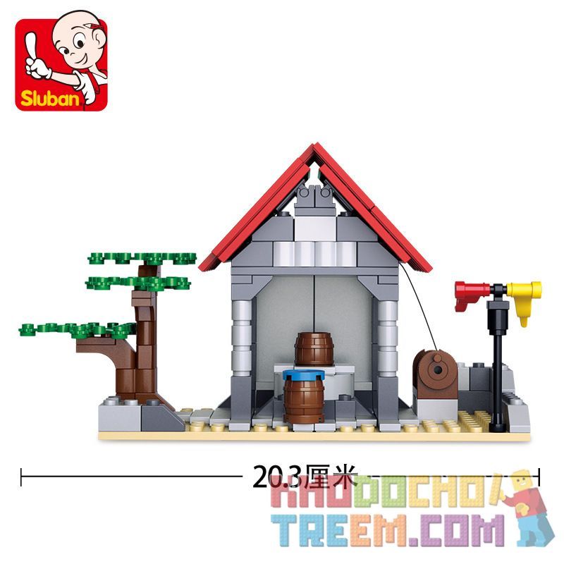 SLUBAN M38-B0613 B0613 0613 M38B0613 38-B0613 non  TRẠM CẤP NƯỚC bộ đồ chơi xếp lắp ráp ghép mô hình Legend Warriors Chiến Binh Huyền Thoại 237 khối