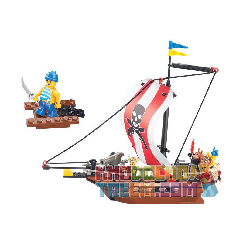 SLUBAN M38-B0279 B0279 0279 M38B0279 38-B0279 non Lego CHIẾN BINH bộ đồ chơi xếp lắp ráp ghép mô hình Pirates Of The Caribbean Cướp Biển Vùng Caribe 226 khối