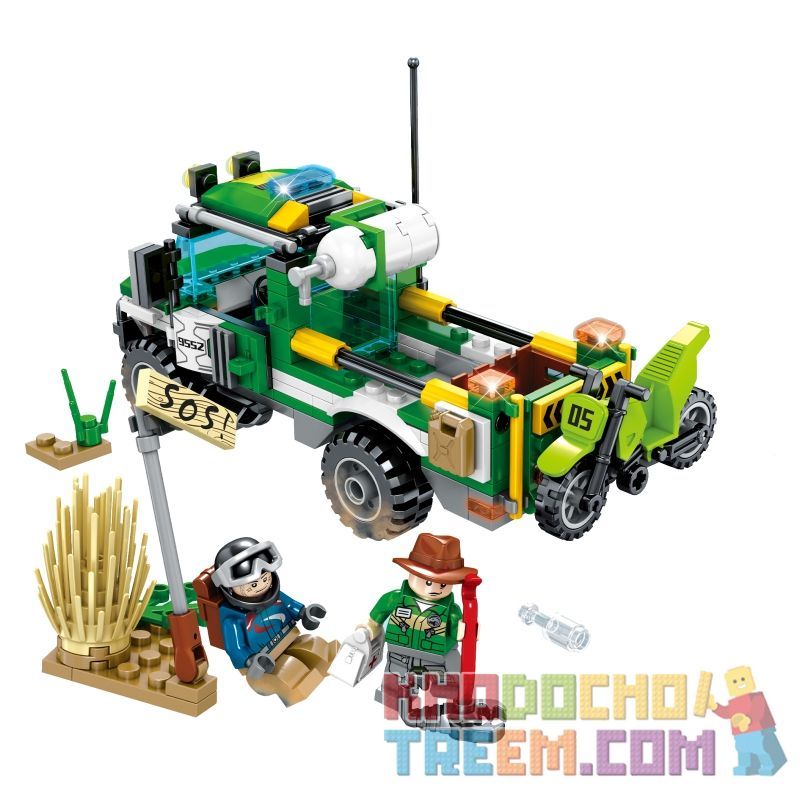 SEMBO SD9552 9552 Xếp hình kiểu Lego RESCUE TEAM Doomsday Rescue Transfer Off-road Motorcycle Chuyển Motocross 212 khối SEMBO SD9552 9552 Xếp hình kiểu Lego RESCUE TEAM Doomsday Rescue Transfer Off-road Motorcycle Chuyển Motocross 212 khối