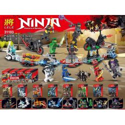 LELE 31103 Xếp hình kiểu Lego SUPER HEROES Ninja Masters Of Spinjitz Ninja 8 In 1 Ancient Artifacts 8 Ninja 8-trong-1 Cổ Vật Cổ đại Minifigure 8 Loại 