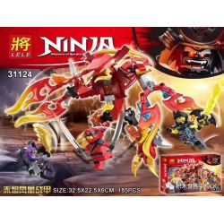 LELE 31124 Xếp hình kiểu THE LEGO NINJAGO MOVIE Ninja Masters Of Spinjitz Raifei Phoenix Raibei Phoenix. 185 khối