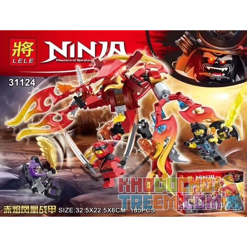 LELE 31124 Xếp hình kiểu THE LEGO NINJAGO MOVIE Ninja Masters Of Spinjitz Raifei Phoenix Raibei Phoenix. 185 khối LELE 31124 Xếp hình kiểu THE LEGO NINJAGO MOVIE Ninja Masters Of Spinjitz Raifei Phoenix Raibei Phoenix. 185 khối