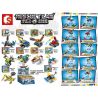 SEMBO SD9014 9014 non  10 LOẠI PHƯƠNG TIỆN bộ đồ chơi xếp lắp ráp ghép mô hình Rescue Team Đội Cứu Hộ 275 khối