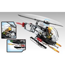 SEMBO 11615 Xếp hình kiểu Lego BLACK GOLD Black Plan Daban Helicopter Máy Bay Trực Thăng 84 khối