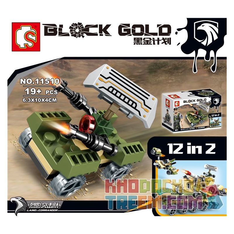 SEMBO 11501 11502 11503 11504 11505 11506 11507 11508 11509 11510 11511 11512 non  SỰ KẾT HỢP CỦA UAV 12 TRONG DỰ ÁN VÀNG ĐEN bộ đồ chơi xếp lắp ráp ghép mô hình Black Gold Cuộc Chiến Vàng Đen 206 khối