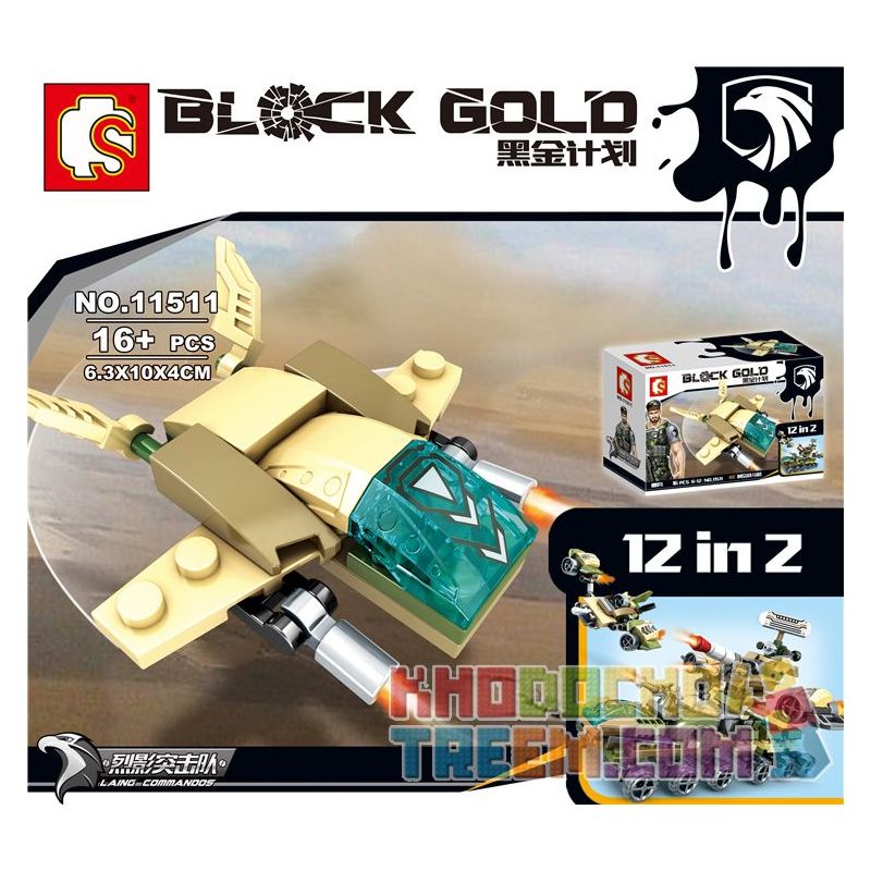 SEMBO 11501 11502 11503 11504 11505 11506 11507 11508 11509 11510 11511 11512 non  SỰ KẾT HỢP CỦA UAV 12 TRONG DỰ ÁN VÀNG ĐEN bộ đồ chơi xếp lắp ráp ghép mô hình Black Gold Cuộc Chiến Vàng Đen 206 khối
