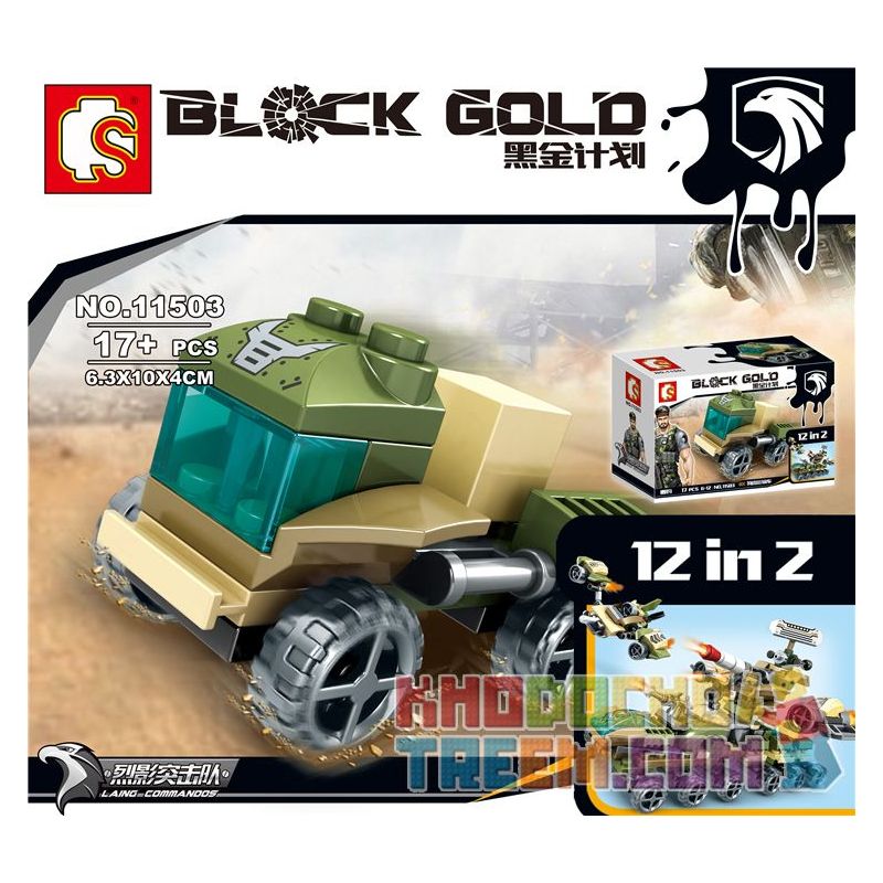 SEMBO 11501 11502 11503 11504 11505 11506 11507 11508 11509 11510 11511 11512 non  SỰ KẾT HỢP CỦA UAV 12 TRONG DỰ ÁN VÀNG ĐEN bộ đồ chơi xếp lắp ráp ghép mô hình Black Gold Cuộc Chiến Vàng Đen 206 khối
