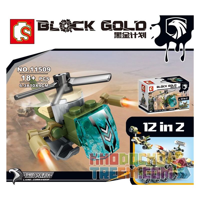SEMBO 11501 11502 11503 11504 11505 11506 11507 11508 11509 11510 11511 11512 non  SỰ KẾT HỢP CỦA UAV 12 TRONG DỰ ÁN VÀNG ĐEN bộ đồ chơi xếp lắp ráp ghép mô hình Black Gold Cuộc Chiến Vàng Đen 206 khối