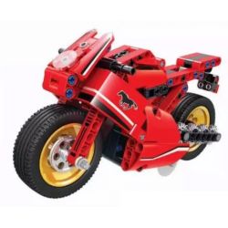 Winner 7084 Xếp hình kiểu Lego TECHNIC Motorcycle Backward Xe Máy Lùi 188 khối có động cơ kéo thả