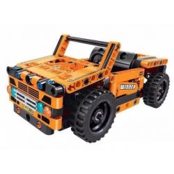 Winner 7085 Xếp hình kiểu Lego TECHNIC Jeep Xe Jeep Lùi 200 khối có động cơ kéo thả