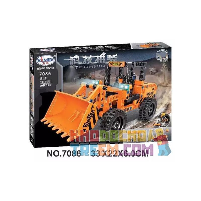 Winner 7086 non  BỘ NẠP KÉO TRỞ LẠI bộ đồ chơi xếp lắp ráp ghép mô hình  Kỹ Thuật Công Nghệ Cao Mô Hình Phương Tiện 199 khối