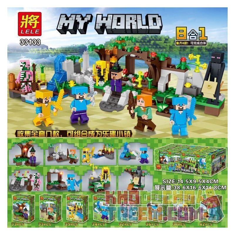 LELE 33133 33133-1 33133-2 33133-3 33133-4 33133-5 33133-6 33133-7 33133-8 Xếp hình kiểu Lego MINECRAFT MY WORLD 8in1 My World Human Small Scene 8 8 In 1 Minifigures 8 Kiểu 8 Trong 1 gồm 8 hộp nhỏ 286 LELE 33133 33133-1 33133-2 33133-3 33133-4 33133-5 33133-6 33133-7 33133-8 Xếp hình kiểu Lego MINECRAFT MY WORLD 8in1 My World Human Small Scene 8 8 In 1 Minifigures 8 Kiểu 8 Trong 1 gồm 8 hộp nhỏ 286