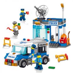 LELE 28005 28005-1 28005-2 Xếp hình kiểu Lego CITY Policemen The Thrilling Police Captured The Battle, Anti-guiding System Air Defense Radar 2 Cảnh Sát Ly Kỳ Và Trận địa Bắt Cướp, Hệ Thống Chống Tên L