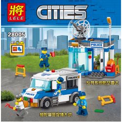 LELE 28005 28005-1 28005-2 Xếp hình kiểu Lego CITY Policemen The Thrilling Police Captured The Battle, Anti-guiding System Air Defense Radar 2 Cảnh Sát Ly Kỳ Và Trận địa Bắt Cướp, Hệ Thống Chống Tên L