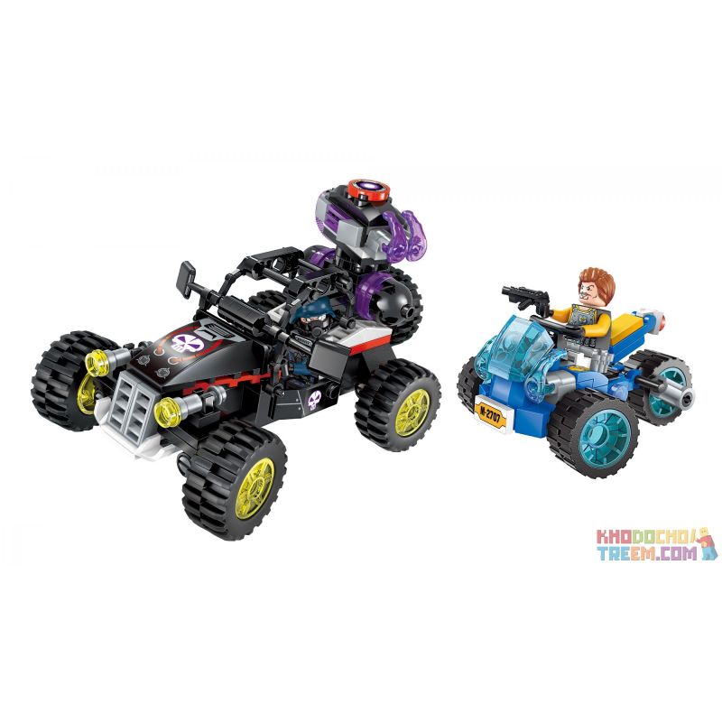 Enlighten 2707 Qman 2707 non  XE NGỰA LIỀU LĨNH bộ đồ chơi xếp lắp ráp ghép mô hình The High-Tech Era Kỷ Nguyên Công Nghệ Cao 191 khối