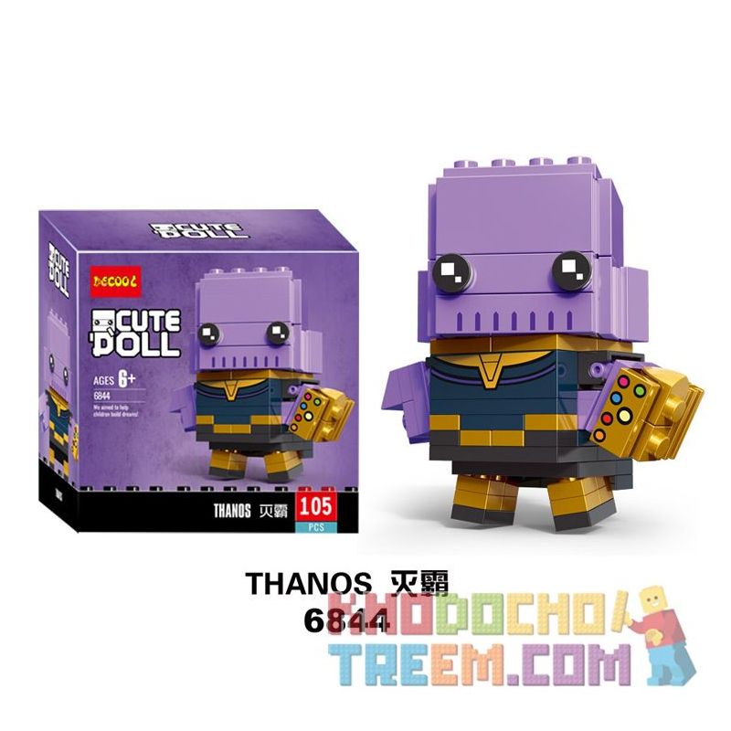 NOT Lego BRICKHEADZ 41605 Thanos Fangtu , Decool 6844 Jisi 6844 Xếp hình Θάνος 105 khối NOT Lego BRICKHEADZ 41605 Thanos Fangtu , Decool 6844 Jisi 6844 Xếp hình Θάνος 105 khối