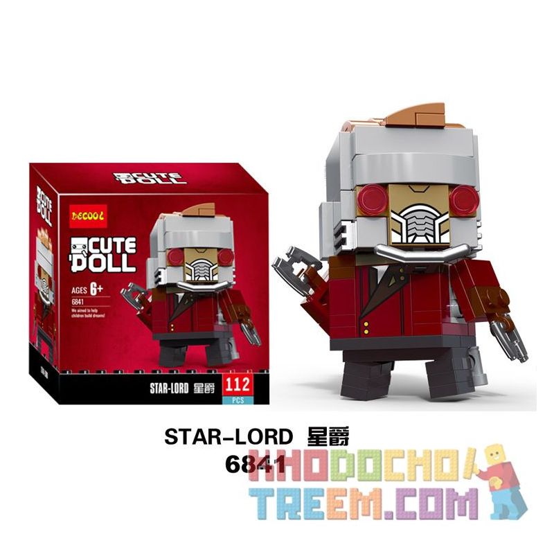 NOT Lego BRICKHEADZ 41606 Star-Lord Fang Zhai Parke , Decool 6841 Jisi 6841 Xếp hình Chúa Tể Các Vì Sao 113 khối NOT Lego BRICKHEADZ 41606 Star-Lord Fang Zhai Parke , Decool 6841 Jisi 6841 Xếp hình Chúa Tể Các Vì Sao 113 khối