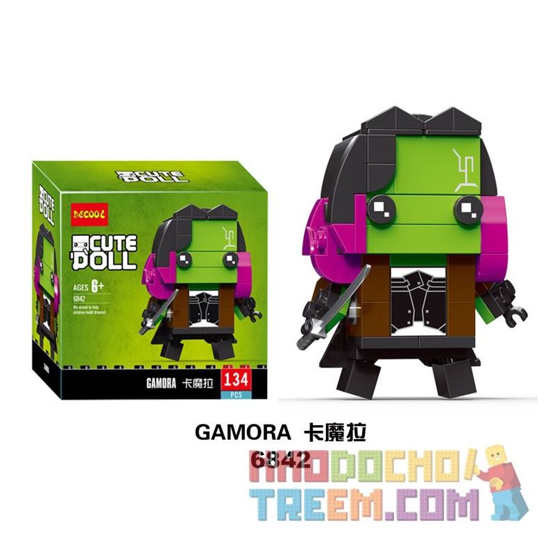 NOT Lego BRICKHEADZ 41607 Gamora Fangtai Card , Decool 6842 Jisi 6842 Xếp hình Gamora 136 khối NOT Lego BRICKHEADZ 41607 Gamora Fangtai Card , Decool 6842 Jisi 6842 Xếp hình Gamora 136 khối